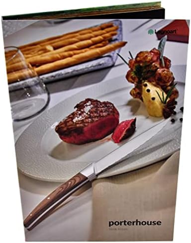 Porterhouse 4-Piece Steak Knife Set with Light Wood Handle