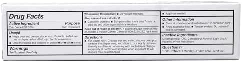 Dynarex Zinc Oxide Ointment, Protective Skin Barrier Ointment, Soothes, Prevents, and Relieves Diaper Rash, Chaffed Skin, and Irritation, White