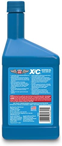 20W50 X/C Aviation Oil 1 Quart, 32. Fluid Ounces, 12 Pack