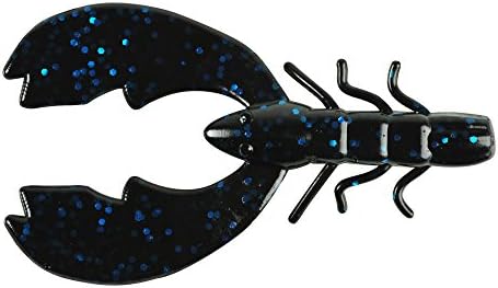 Berkley PowerBait Chigger Craw , Black Blue Fleck, 4" (9 Count)