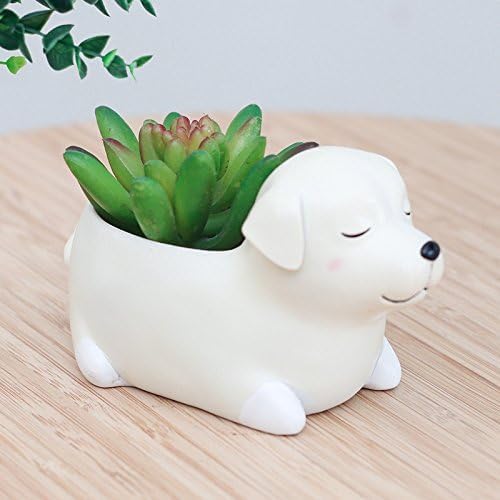 Labrador Dog Succulent Planter Pots for Office House Balcony Landscape Creative Decorative Flower Pots (Labrador Dog)