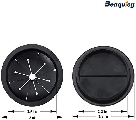 Beaquicy Garbage Disposal Splash Guards and Stopper Set - 3 Pack Sink Baffle Disposal with 1 Pack Sink Stopper