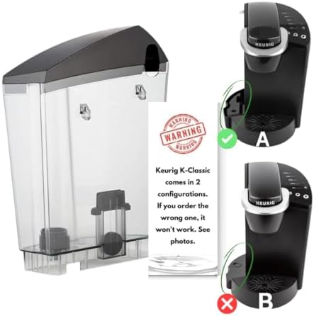 Replacement Water Reservoir Tank for Keurig K-Classic ONLY 48 oz - B44, B40, B45, B50, K40, K45, K50