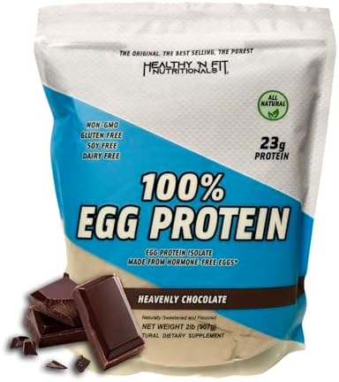 Healthy 'N Fit 100% Egg Protein- Vanilla Ice Cream (2lb): 100% Egg White Protein Plus Natural Peptides. Pure, All Naturally Sweetened Protein