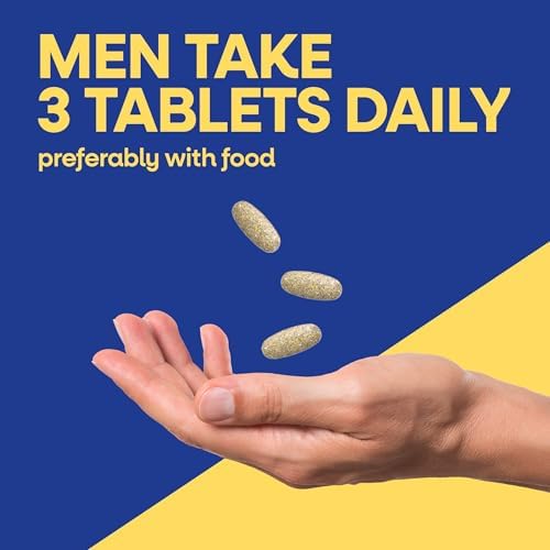 Nature's Way Alive! Men’s Max3 Potency Daily Multivitamin, 90 Tablets | High Potency Multivitamin for Men with B-Vitamins for Cellular Energy*, Supports Heart, Muscle and Eye Health*