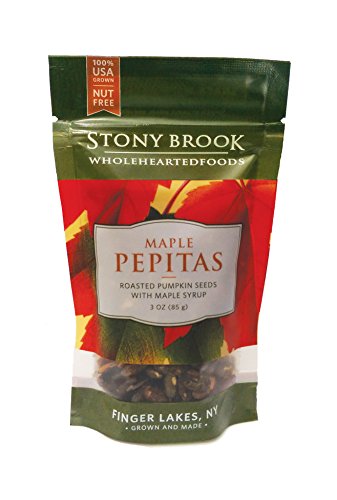 Stony Brook Pepitas, 3 ounce bag (Case of 12) (Maple Pepitas)