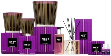 NEST New York Scented Classic Candle, Pumpkin Chai - 8.1 oz - Up to 60-Hour Burn Time - Reusable Glass Vessel