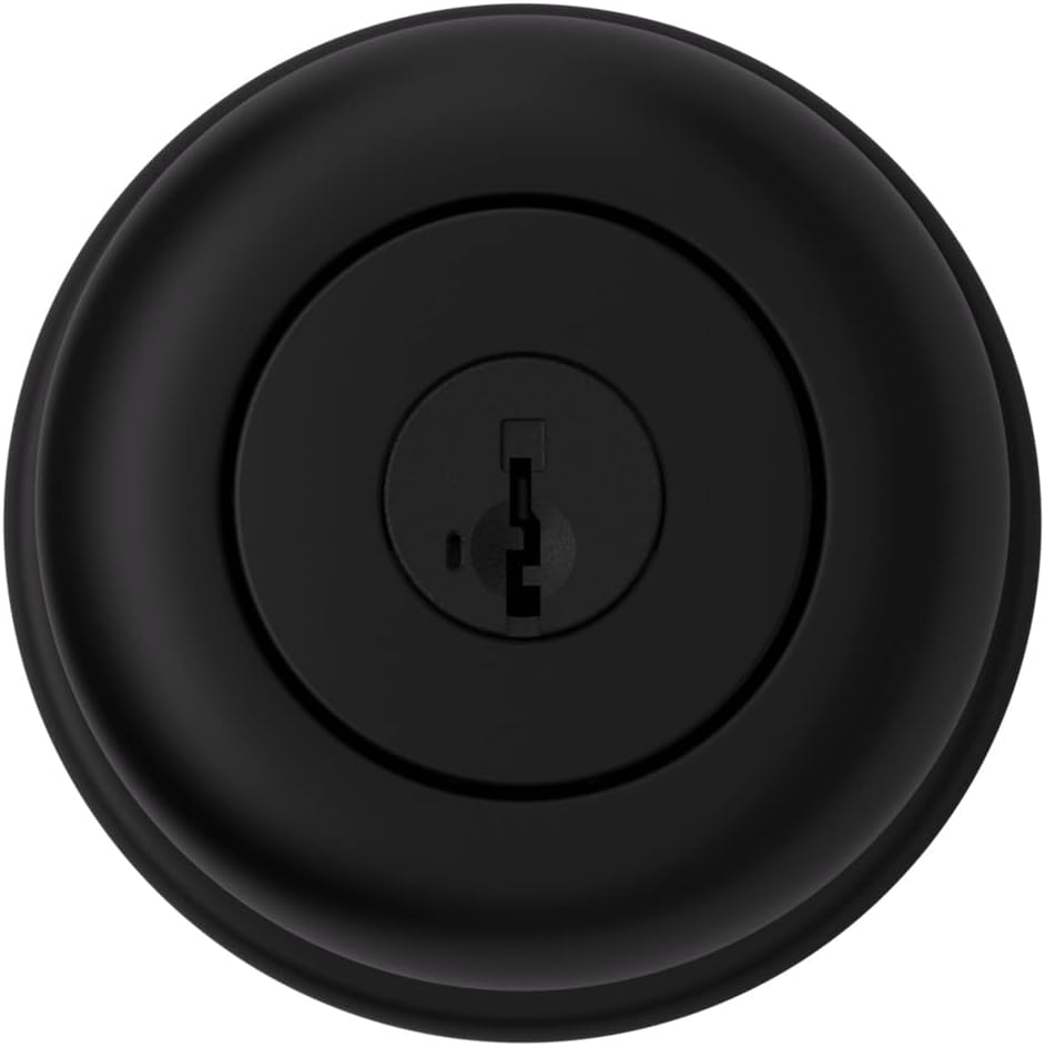 Kwikset Cove Interior Privacy Door Knob with Lock, Door Handle For Bathroom and Bedroom, Satin Nickel Keyless Turn Lock Doorknob, with Microban Protection
