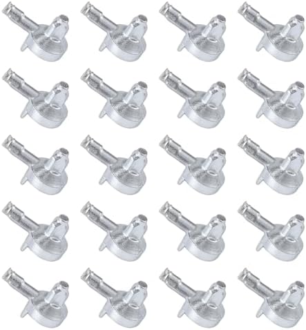 20pcs Shelf Support Pins for IKEA Billy Bookcase Silver Alloy Cabinet Clips | For IKEA Billy Bookcase Part 131372, Silver Alloy, Rust-Resistant