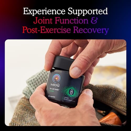 MitoQ +Joint Advanced CoQ10 Antioxidant Supplement - Contains Mitoquinol Mesylate & Green Lipped Mussel Omega Oil Extract - Supports Healthy Joint