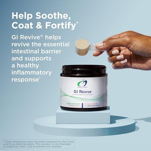 Designs for Health GI Revive Gut Health Powder - L Glutamine & Citrus Pectin for Digestive Health + Slippery Elm