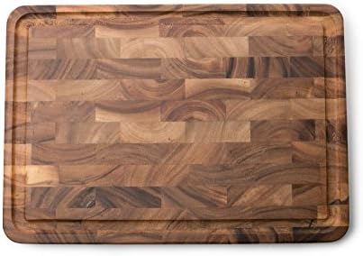 Ironwood Gourmet Charleston End Grain Board with Channel