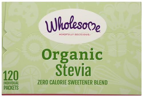 Wholesome Sweeteners Organic Stevia Packets, 75 Count, 1 Case, (Packaging May Vary)