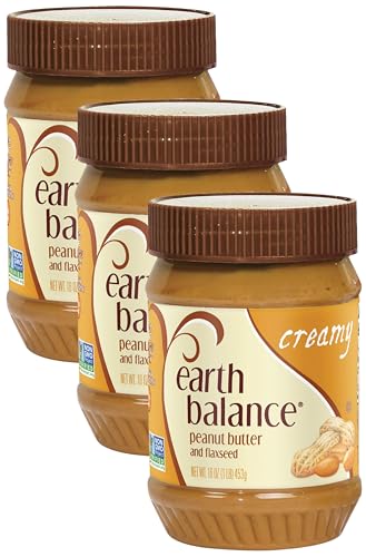 Earth Balance Creamy Peanut Butter and Flaxseed Spread, 16 oz.