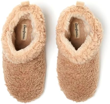 Dearfoams Women's Chelsea Faux Fuzzy Sherpa Indoor House Bootie Slipper