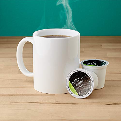 Amazon Brand Coffee Pods Variety Pack (100 Count) | Solimo Colombian, Dark Roast, and French Roast Coffee Compatible with Keurig Brewers
