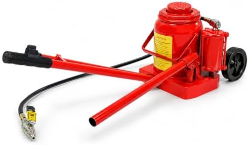 Stark USA 12-Ton (24,000 LBS) Capacity Air/Hydraulic Bottle Jack Low Profile Bottle Jack Lift Auto Repair Automobile Truck SUV Car Lift with Handle
