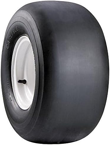 Carlisle Smooth Lawn & Garden Tire - 20X10-10 | Lawn Mower & Garden Tractor All Season Traction 73A3 Rated 2 Ply Bias Construction Black Sidewall Tire