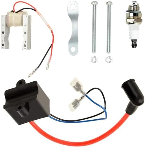 HIAORS 80cc Motorized Bike CDI Ignition Coil Magneto Coil Spark Plug Kit for 50cc 49cc 2 Stroke Engine PK80 BT80 YD100 Bicycle Motor Motorcycle High