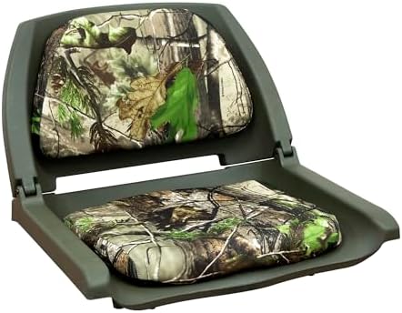 Wise Camo Padded Fold Down Seat, Shadow Grass Blades/Brown Shell