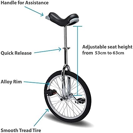 Fun 16 Inch Wheel Unicycle with Alloy Rim