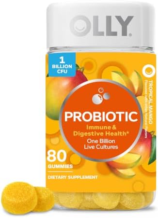 OLLY Probiotic Gummy, Immune System & Digestive Support*, Mango - 50 Count
