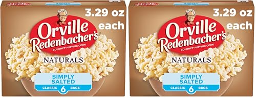 Orville Redenbacher’s Popcorn, Naturals Simply Salted Popcorn, 3.3 oz., 6ct