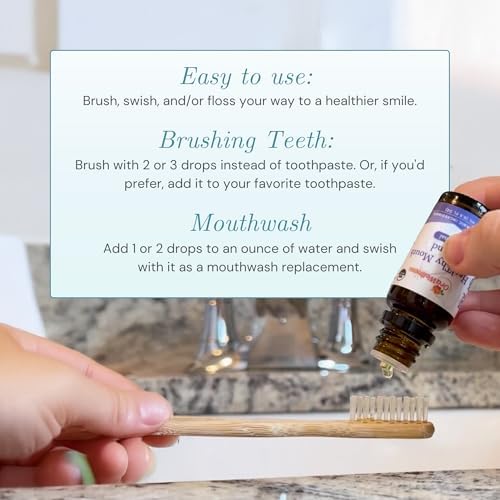 OraWellness Nut Free Healthy Mouth Blend Organic Tooth Oil, Fluoride Free | Made in the USA with Essential Oils, Natural Toothpaste & Mouthwash Alternative, Supports Healthy Mouth, Teeth & Gums, 3 Pack