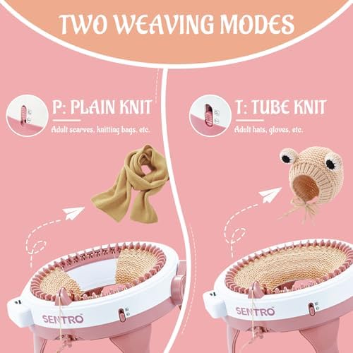 SENTRO Knitting Machine 48 Needles with Row Counter, Crochet Knitting Loom Machine for Beginners