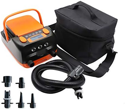 Rechargeable Sup Air Pump Electric Portable, 16PSI 12V with Battery