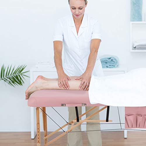 BestMassage Massage Bed Portable Massage Table 28 inch Wide Lash Bed Height Adjustable PU Leather 2 Folding with Oxford Bag for Spa Footmassage Facial CareSpa Tattoo
