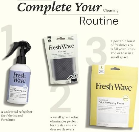 Fresh Wave Lavender Room and Fabric Air Freshener Spray, 2-Pk, 8 oz | Plant-based formula, Pet-safe and people-safe, Fabric and room deodorizer