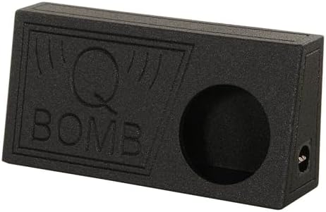 Q Power QBomb Single 12 Inch Vented Subwoofer Sub Box with Black Bedliner Spray