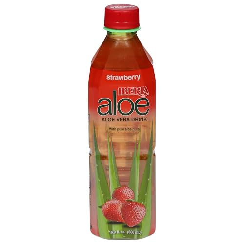 Iberia Aloe Vera Juice Drink, Pineapple, 16.9 Fl Oz (Pack of 24)