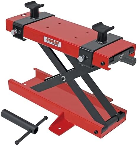 Extreme Max 5001.5047 1100 lb. Motorcycle Scissors Jack - Narrow | 1100 lb. Capacity