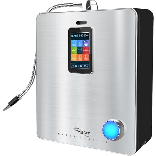 Tyent - Ace-13 Water Ionizer - Advanced Hydrogen Alkaline Water System - Adjustable pH Levels - Dual Ultra Filtration - Touch Screen Control - Turbo