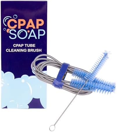 CPAP Cleaning Kit and Supplies for Mask, Hose, and Accessories - 1-Gallon Collapsible Wash Basin, 6ft Brush Set