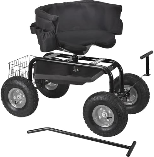 Strongway Deluxe Rolling Garden Seat with Easy Change Turnbars | Yard and acreage maintenance, Lawn and garden use, Durable outdoor operation