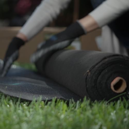 Premium 5oz Landscape Fabric, 3ft x 50ft Pro Garden Weed Barrier - Durable & Heavy Duty Weed Block Gardening Mat, Easy Setup & Superior Weed Control, Eco-Friendly & Convenient Design