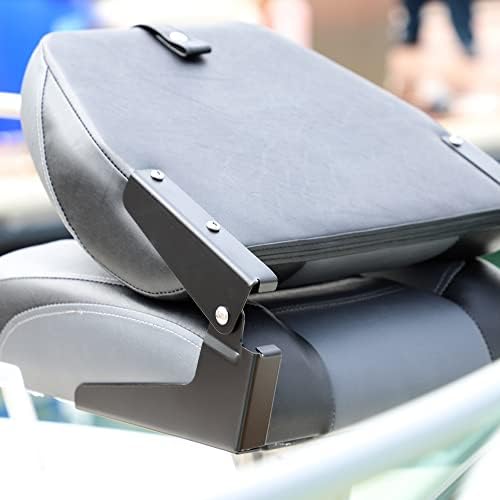 NORTHCAPTAIN T1 Deluxe Low Back Folding Fishing Boat Seats 2 Pack - Premium Bass/Jon/Pontoon Boat Chairs,4 Mounting Screws Included