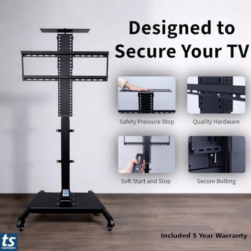 Touchstone Valueline 30003 Smart Motorized TV Lift for 26–50” TVs – Pop-Up Cabinet Mount, Alexa & Google Enabled, 5-Year Warranty, 28” Travel, 170 lb Capacity, RF & Wired Remotes