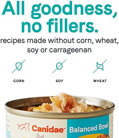 Canidae Balanced Bowl Wet Cat Food, Tuna & Carrots Recipe, 3 oz. (Case of 24)