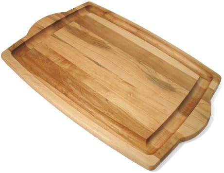 J.K. Adams Farmhouse Carving Board w/ Juice Groove, 14" x 20" | Maple Wood Kitchen Cutting Board for Food Prep and Chopping