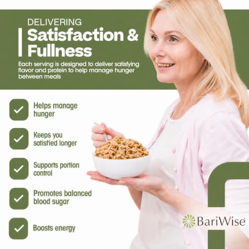BariWise Instant High Protein Oatmeal – 7 Servings (Maple & Brown Sugar)