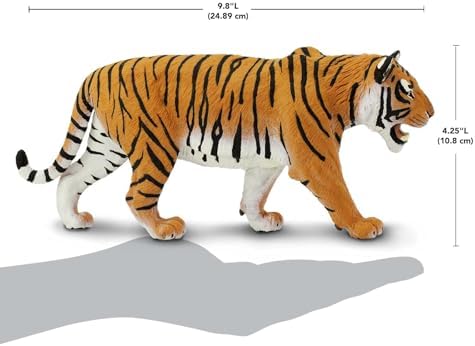 Safari Ltd. Siberian Tiger Figurine - Realistic 10.5" Figure - Educational Toy for Boys, Girls and Kids Ages 1+
