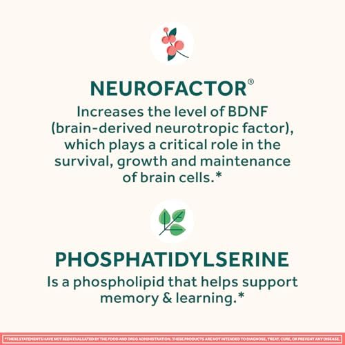 NEURIVA Original Brain Supplement for Memory, Focus & Concentration with Clinically Tested Nootropics Phosphatidylserine and Neurofactor