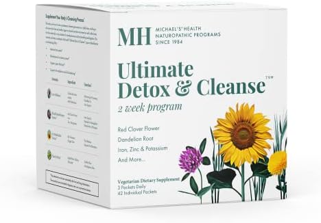 MICHAEL'S Health Naturopathic Programs Ultimate Detox & Cleanse 2 Week Program - 42 Individual Packets - Kosher - 14 Servings