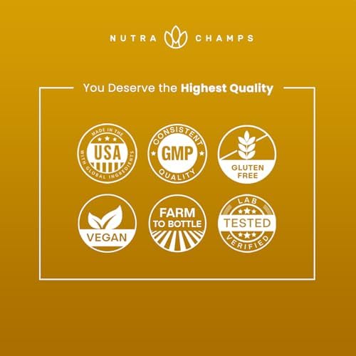 NutraChamps Korean Red Panax Ginseng Capsules | Extra Strength Ginsenosides for Energy, Focus, Performance, Vitality & Immune Support | Korean Ginseng Root Extract for Men (120)