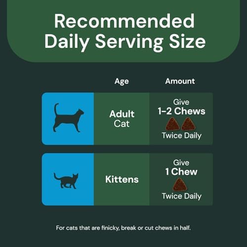 VETRISCIENCE Extra Strength Lysine Immunity Health Chews - Immunity Supplement for Cats of All Ages - Supports Immune Function