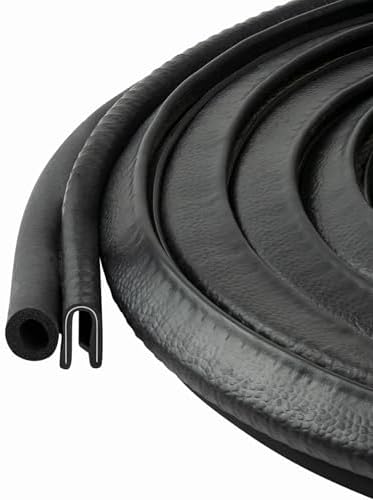 Trim Seal with Side Bulb, Bulb Diameter 3/8 Inch, Fits Edge 1/16 Inch - Length 25 Feet (7.65 Meters)